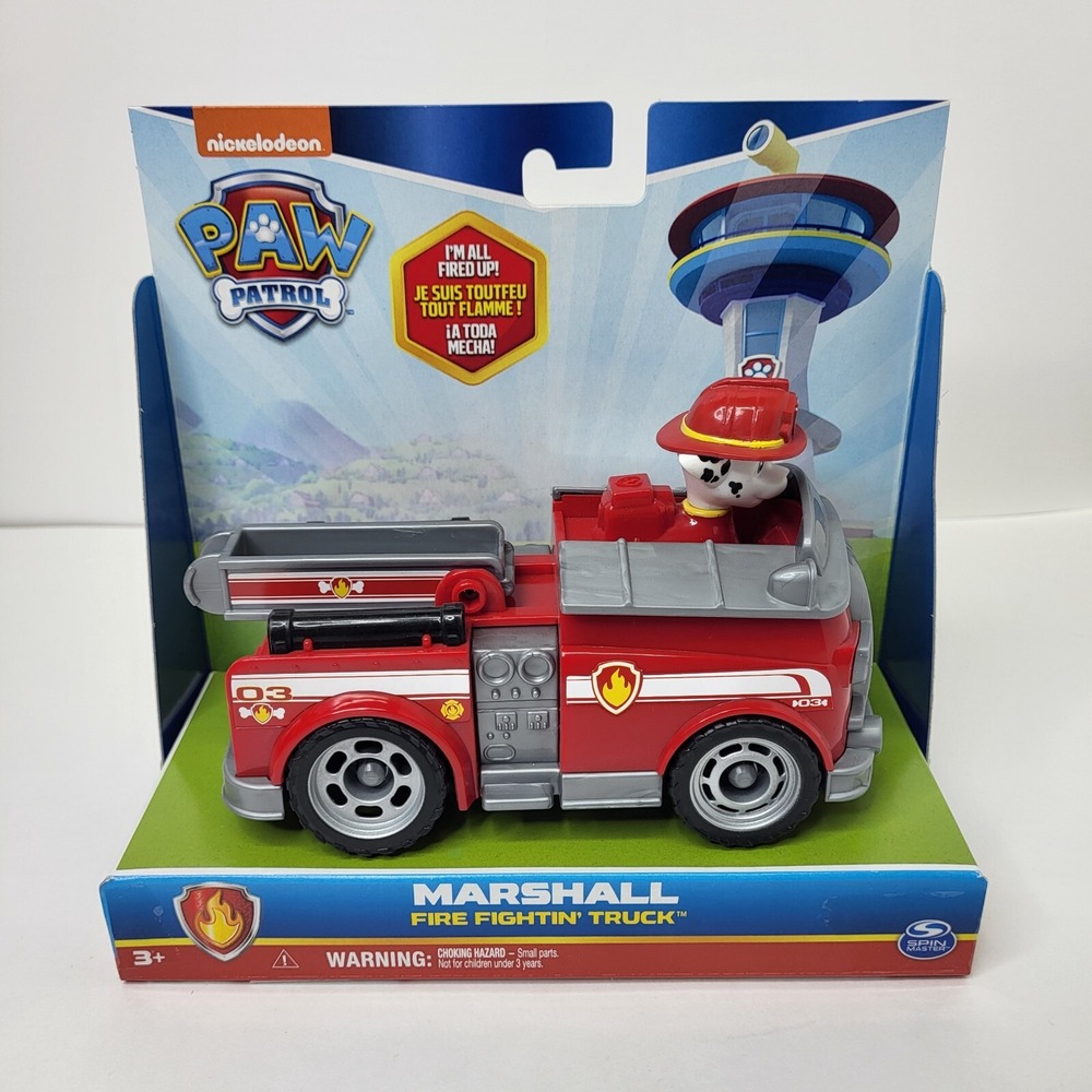 New Spin Master Nickelodeon Paw Patrol Marshall Fire Fightin Truck Figure